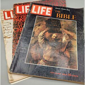 Life Magazines The Bible 1964 The Year in Pictures 1971 Leonardo da Vinci 1967